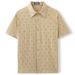 Men's Clothing Foreign Trade Men's Clothing European And American Sexy Hollow Jacquard Shirt Summer Casual Short Sleeve Lapel Shirt A0401_viptrois.com