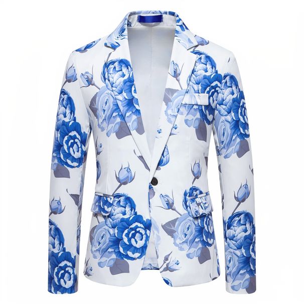 Loom 2024 Autumn European And American New One-Button Tie-Dye Printed Suit Formal Wear Performance Outfit Men's Casual Jacket_viptrois.com