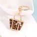 Creative Leopard Print Small Bag Shape Keychain Exquisite Car Pendant Small Gift Spot_viptrois.com