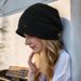 Women's Hats New Winter Knitted Wool Hat For Women Warm Large Head Circumference Fashionable All Match Winter Pile Hat_viptrois.com