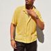 Men's Clothing Casual Knitted Shirt Summer New Style Solid Color Lapel Hollow Breathable Short Sleeved Top_viptrois.com