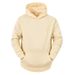 Fashion Trend Unisex Couple Solid Color Hooded Sweatshirt Oversized Autumn Winter Fleece Casual Sports Top_viptrois.com
