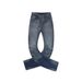 Men's Clothing Retro Washed Rippled Flared Jeans Hot Girl Buttoned Pleated Straight Slim Trousers_viptrois.com
