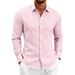 Men's Clothing Men's Silk Cotton Stretch Shirt Style Cool Wrinkle Free Long Sleeved Business Commuting Top For Formal & Casual_viptrois.com