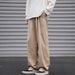 Japanese Functional Splicing Casual Pants Men's Spring And Autumn Loose Straight Basic Cityboy Wide-leg Tooling Trousers Men_viptrois.com