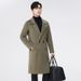 Wool Double-Faced Overcoat For Men – Knee-Length Cashmere-Blend Trench Coat With Notched Lapel (M-XXXL, Coffee/Charcoal/Navy/Camel/Black/Olive)_viptrois.com