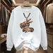 Men's Clothing New Fashion Printed Round Neck Sweater_viptrois.com