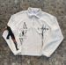 Unisex Oversized Streetwear Hoodie With Gun & Lettering Print – Zip-Up Long Sleeve Pullover (White) | S-Xxl | Urban Fashion_viptrois.com