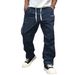 Basics Men's Solid Color Trendy Drawstring Pants Casual Fashionable Shorts Style Summer_viptrois.com