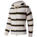 Men's Thick Striped Hooded Sweater - Winter Warm Knit Pullover, Casual Loose Fit, Soft Polyester, Black/White/Blue (Sizes M-xxxxl)_viptrois.com