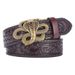 Apparel Accessories automatic buckle men's belt genuine leather retro style carved casual wild tiger wolf king snake_viptrois.com