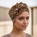 Muslim hat Ladies fashion elegant side three small flower watermelon hat ethnic headscarf hat_viptrois.com