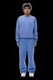 Cozy Embroidered Fleece Hoodie & Jogger Set - Long Sleeve Round Neck Two-Piece Outfit For Women/Men (Black, Grey, Blue, Pink, Sky Blue)_viptrois.com