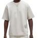 Men's Clothing New Solid Color Round Neck Short Sleeve Fashionable Casual Foreign Trade Men's All Match Tops_viptrois.com