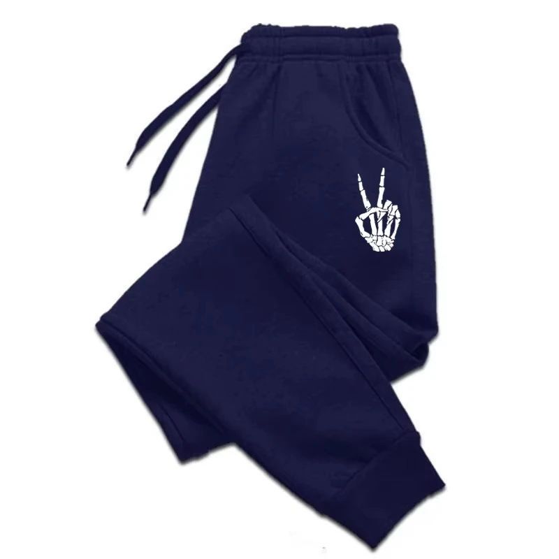 Men's Streetwear Joggers – 2D Printed Design, Loose Fit & Drawstring Waist (Black/Gray, S-3XL)_viptrois.com