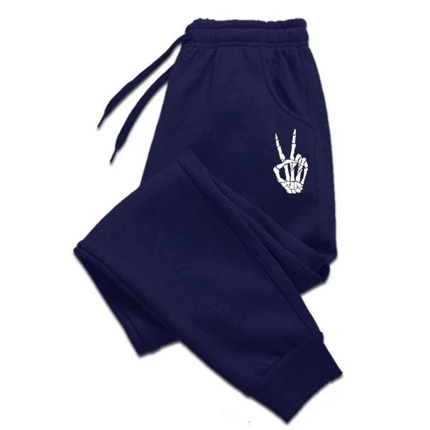 Men's Streetwear Joggers – 2D Printed Design, Loose Fit & Drawstring Waist (Black/Gray, S-3XL)_viptrois.com
