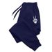 Men's Streetwear Joggers – 2D Printed Design, Loose Fit & Drawstring Waist (Black/Gray, S-3XL)_viptrois.com