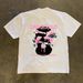 2025 Summer New Printed Short Versatile Half Sleeve Trendy Couple Style Loose Ins Casual T-Shirt_viptrois.com
