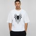 Spider Fitness Square Short Sleeve Men's Bottom Shirt Sweat Absorbing Loose Large Size Bottom Shirt Casual Boxy Fit Foreign Trade_viptrois.com