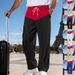 Men's Casual Streetwear Straight Leg Pants - Autumn Fashion With Contrast Color Design, Comfortable & Stylish For Daily Wear_viptrois.com