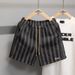Men's Clothing Beach Pants Thin Summer Three Quarter Pants Trend New Loose Color Matching Casual Sports Men's Fashion Shorts_viptrois.com