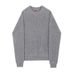 Men's Fashion Crewneck Sweater – Korean-Inspired Relaxed Fit Knit Top For Casual Layering_viptrois.com
