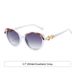 Cat Eye Sunglasses For Women - European & American Fashion (2025 Small Frame, Hollow Design & UV Protection)_viptrois.com