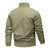 Men's Clothing Windproof Breathable Lightweight Nylon Jacket - Breathable Windproof Stand Collar Coat For Spring & Autumn (Black, Khaki, Army Green)_viptrois.com
