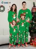 Christmas snowman Snowflake letters Christmas family suit printed homewear sleep_viptrois.com