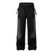 Men's Clothing Fashion Brand Personality Retro Street Men And Women All Match High Street Nostalgic Washed Drape Wave Casual Short Length Jeans_viptrois.com