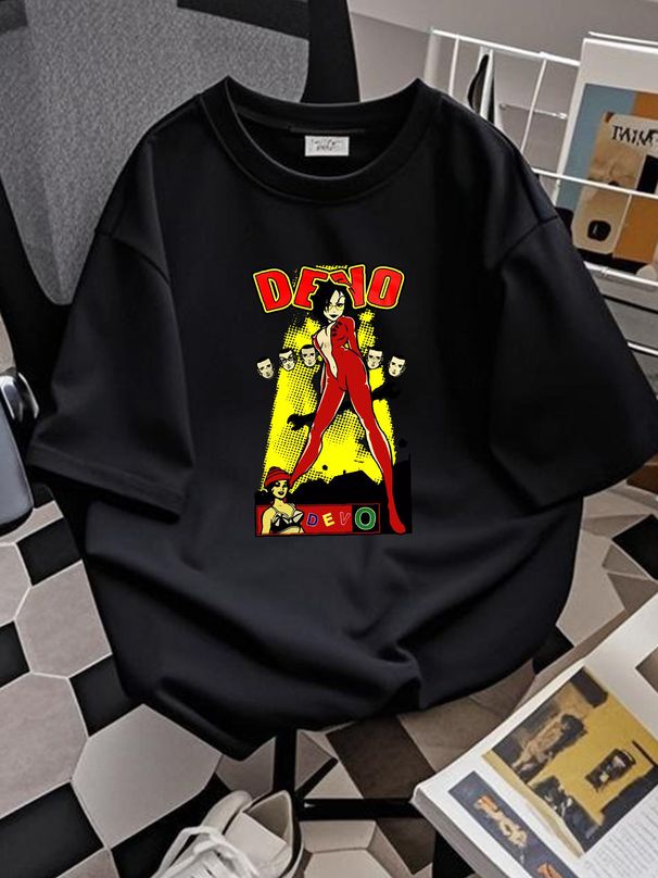 Retro Devo T-Shirt Gerald Casale Mark Mothersbaugh Bob Casale Bob Mothersbaugh Soft Homme Breathable Fashion Stretched Comfortable Casual_viptrois.com