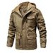 Men’s Vintage Workwear Jacket – Hooded Cotton Utility Coat With Fleece Lining & Multi-Pockets (S-XXXL, 3 Colors)_viptrois.com