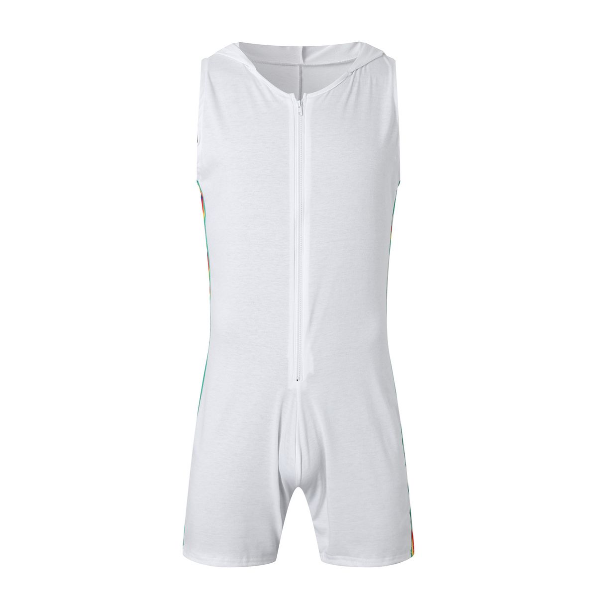 Men's Clothing Men's Summer Sexy Fitness Tights Jumpsuit Quick Drying Sleeveless Fun Sportswear_viptrois.com