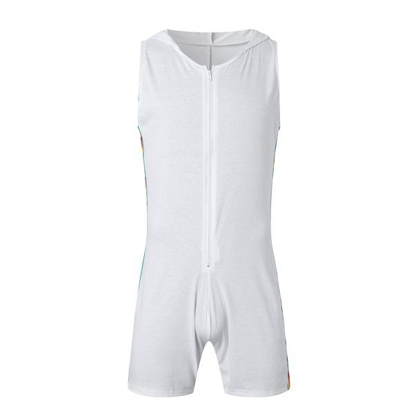 Men's Clothing Men's Summer Sexy Fitness Tights Jumpsuit Quick Drying Sleeveless Fun Sportswear_viptrois.com