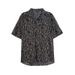 Men's Clothing Collar Design Niche Vintage Short Sleeved Floral Shirt Men Couple Vintage Retro Loose Beach Shirt_viptrois.com