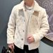 Loom Loom Spring And Autumn Turn-Down Collar Knitted Men's Light Cardigan Sweater European Version Fashion Trendy Brand_viptrois.com
