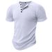 European And American Sports Slim-fitting Muscle Men's Short-sleeved T-shirt, Foreign Trade Fitness Elastic Thread Tight Solid Color American Henry_viptrois.com