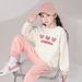 Kids' clothing Spring and autumn girl hoodie love girl blouse_viptrois.com