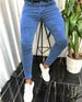 Slim Fit Ripped Cotton Jeans, Men's Casual Street Style Distressed Mid Stretch Denim Pants For Spring Summer_viptrois.com