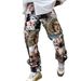 Men's Clothing Printed Loose Straight Pants Large Size Casual Trousers Men's Hip Hop Pants Men's Clothing_viptrois.com