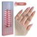 Nails French Nail Sheet Nail Patch Short Almond Nail Sheet Boxed 150_viptrois.com