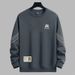 Men's Clothing Round Neck Casual Tops Sweatshirts Spring And Autumn Loose And Versatile Pullover_viptrois.com