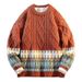 Fair Island Christmas Knitted Sweater Men's Twist Retro Lazy Style Autumn And Winter Wear Inside And Outside_viptrois.com