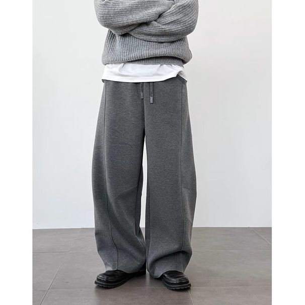 Retro Style Men's Casual Pants - Loose Fit Drop Crotch Joggers With Vintage Cargo Design For Spring & Autumn_viptrois.com