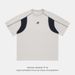 Men's Clothing Embroidered Cotton Short Sleeved T Shirt For Men Summer New Style Contrast Color Open Stitching Design Trendy Brand T Shirt_viptrois.com