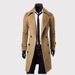 Men's Autumn And Winter Long Double-breasted Trench Coat Men's Woolen Coat Slim Tweed Coat Men_viptrois.com