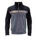 Men's Jacquard Half-Zip Sweatshirt – Stand Collar Pullover With Contrast Panels (Black/Gray, Black/Blue, Green/Gray, S-XXXL)_viptrois.com