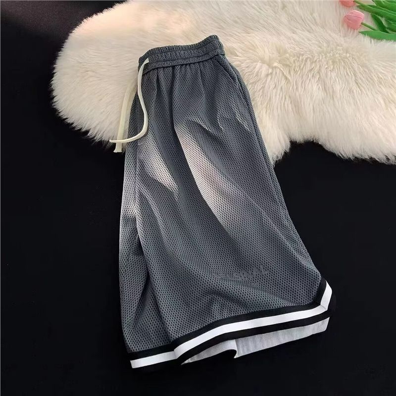 Unbeatable Quality Men's Five Quarter Shorts, Sporty Men's Street Style, Loose And Versatile, Straight Tube Drawstring, Trendy Design Sense_viptrois.com
