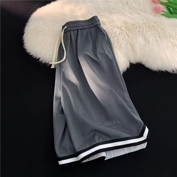 Unbeatable Quality Men's Five Quarter Shorts, Sporty Men's Street Style, Loose And Versatile, Straight Tube Drawstring, Trendy Design Sense_viptrois.com
