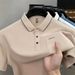 Summer New Men's Short Sleeve T-Shirt Breathable Comfortable Business Casual Polo Shirt_viptrois.com